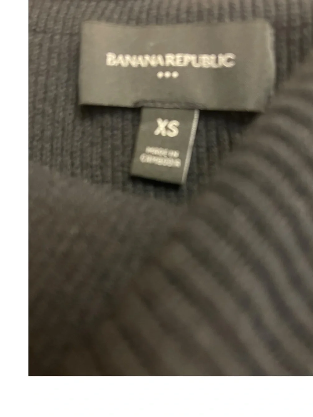 Banana Republic Black Off Shoulder Rib Knit Maxi Dress XS NEW - Picture 4 of 8